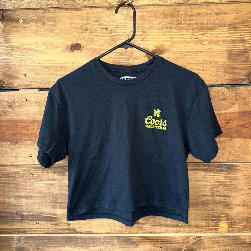 Unbranded Women's Black and Navy T-shirt